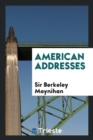 American Addresses - Book