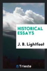 Historical Essays - Book