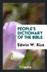 People's Dictionary of the Bible - Book