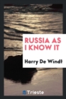 Russia as I Know It - Book