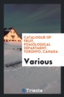 Catalogue of Fruit, Pomological Department, Toronto, Canada - Book