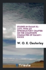 Studies in Isaiah XL-LXVI : With an Introductory Chapter on the Composite Character of Isaiah I-XXXIX - Book