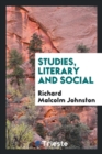Studies, Literary and Social - Book