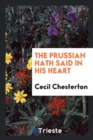 The Prussian Hath Said in His Heart - Book
