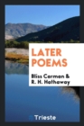 Later Poems - Book