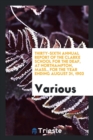 Thirty-Sixth Annual Report of the Clarke School for the Deaf, at Northampton, Mass., for the Year Ending August 31, 1903 - Book