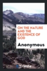 On the Nature and the Existence of God - Book