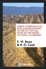 Forest Working Plan for Land Belonging to the City of Fall River on the North Watuppa Watershed - Book
