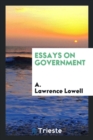 Essays on Government - Book