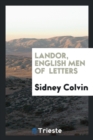 Landor, English Men of Letters - Book