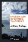 English Men of Letters. Thackeray - Book