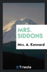 Mrs. Siddons - Book