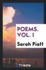 Poems. Vol. I - Book