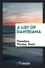 A List of Danteiana - Book