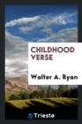 Childhood Verse - Book