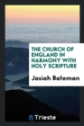 The Church of England in Harmony with Holy Scripture - Book