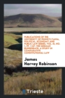 Publications of the University of Pennsylvania, Political, Economy and Public Law Series, Vol. III, No. 1, Pp. 1-67 : The German Bundesrath, a Study in Comparative Constitutional Law - Book