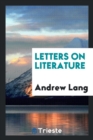 Letters on Literature - Book