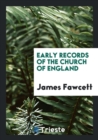 Early Records of the Church of England - Book