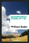 Shakespearean Studies; Pp 1-95 - Book