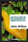 Milton's Ode on the Morning of Christ's Nativity - Book