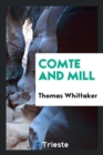 Comte and Mill - Book