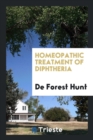 Homeopathic Treatment of Diphtheria - Book