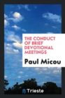The Conduct of Brief Devotional Meetings - Book