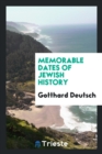 Memorable Dates of Jewish History - Book
