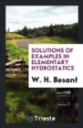 Solutions of Examples in Elementary Hydrostatics - Book
