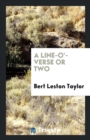A Line-O'-Verse or Two - Book
