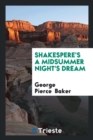 Shakespere's a Midsummer Night's Dream - Book