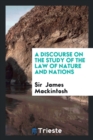 A Discourse on the Study of the Law of Nature and Nations - Book