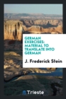 German Exercises : Material to Translate Into German - Book