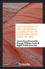 Proceedings at the Centennial Celebration of Concord Fight, April 19, 1875 - Book
