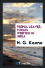 Peepul Leaves, Poems Written in India - Book