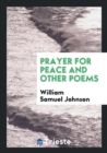 Prayer for Peace and Other Poems - Book