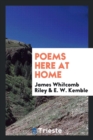 Poems Here at Home - Book