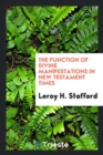 The Function of Divine Manifestations in New Testament Times - Book
