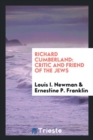 Richard Cumberland : Critic and Friend of the Jews - Book