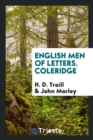 English Men of Letters. Coleridge - Book