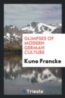 Glimpses of Modern German Culture - Book