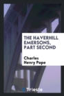 The Haverhill Emersons, Part Second - Book