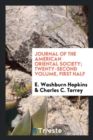 Journal of the American Oriental Society; Twenty-Second Volume, First Half - Book