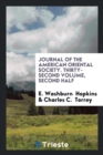 Journal of the American Oriental Society. Thirty-Second Volume, Second Half - Book