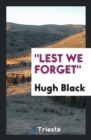 Lest We Forget - Book