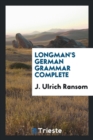 Longman's German Grammar Complete - Book