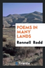 Poems in Many Lands - Book
