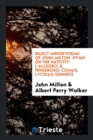 Select Minor Poems of John Milton : Hymn on the Nativity; l'Allegro; Il Penseroso; Comus; Lycidas; Sonnets - Book