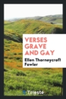 Verses Grave and Gay - Book
